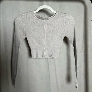 Women’s Beige Button-Up Top